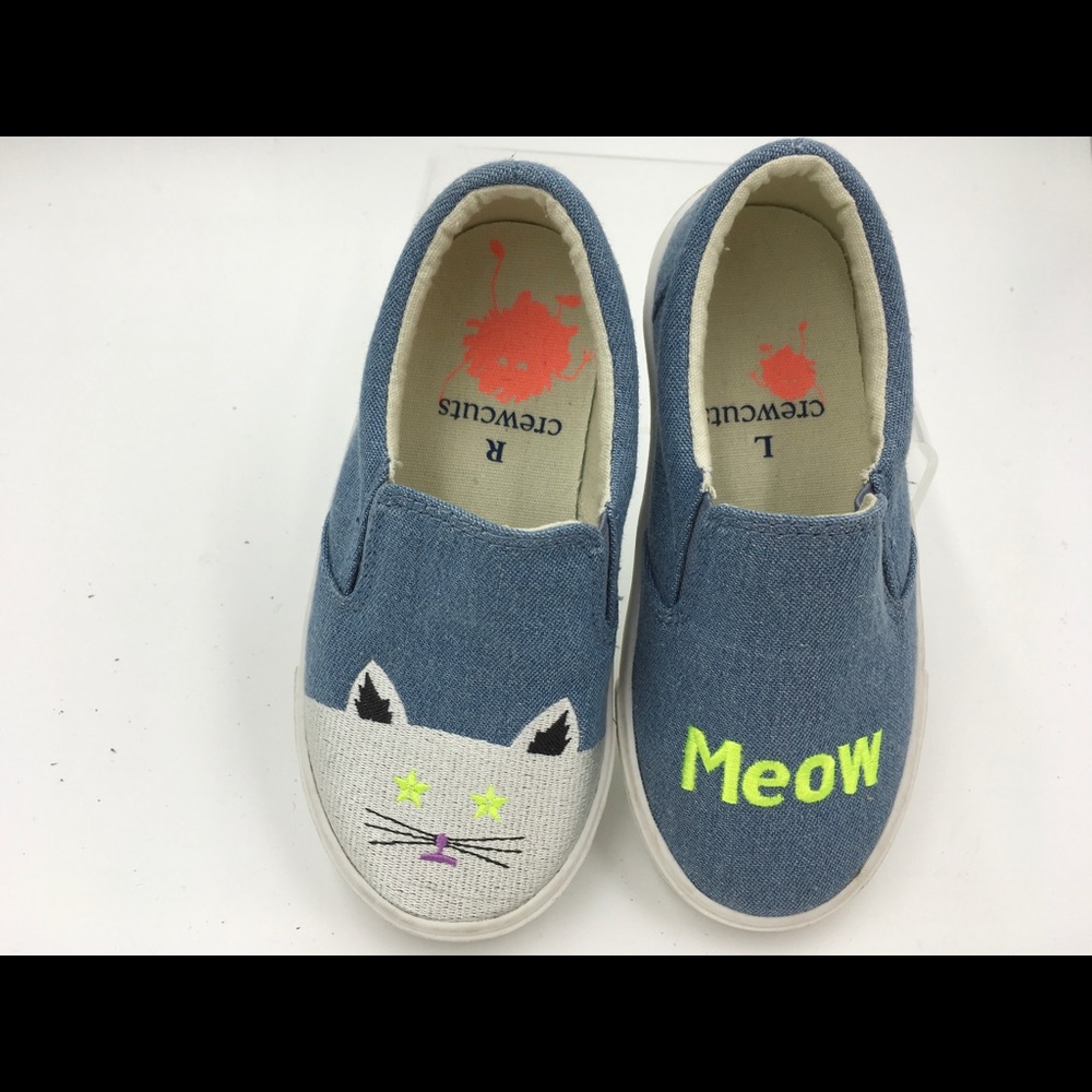Girls slide sneakers in meow